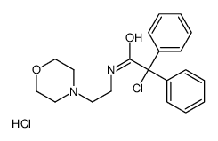2-chloro-N-(2-morpholin-4-ylethyl)-2,2-diphenylacetamide,hydrochloride结构式