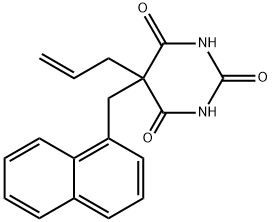 5-Allyl-5-(1-naphtylmethyl)barbituric acid Structure