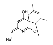 5-sec-Butyl-5-(2-methyl-2-propenyl)-2-sodiothio-4,6(1H,5H)-pyrimidinedione结构式