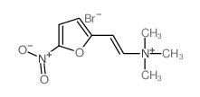 trimethyl-[(E)-2-(5-nitro-2-furyl)ethenyl]azanium Structure