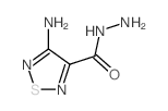 1,2,5-Thiadiazole-3-carboxylicacid, 4-amino-, hydrazide结构式