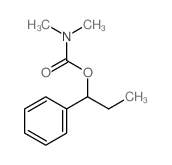 Carbamic acid,dimethyl-, 1-phenylpropyl ester (9CI)结构式