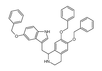 6,7-bis(phenylmethoxy)-1-[(5-phenylmethoxy-1H-indol-3-yl)methyl]-1,2,3,4-tetrahydroisoquinoline Structure
