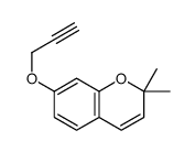 2,2-dimethyl-7-prop-2-ynoxychromene结构式