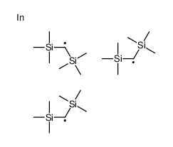 [bis[bis(trimethylsilyl)methyl]indiganyl-trimethylsilylmethyl]-trimethylsilane结构式