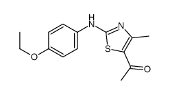 1-[2-(4-ethoxyanilino)-4-methyl-1,3-thiazol-5-yl]ethanone Structure
