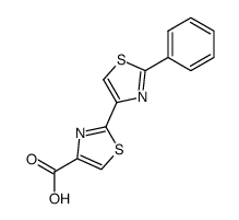 2'-phenyl-[2,4']bithiazolyl-4-carboxylic acid结构式