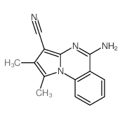 5-amino-1,2-dimethylpyrrolo[1,2-a]quinazoline-3-carbonitrile Structure