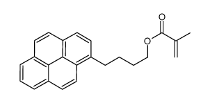 4-pyren-1-ylbutyl 2-methylprop-2-enoate Structure