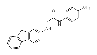 2-(9H-fluoren-2-ylamino)-N-(4-methylphenyl)acetamide structure