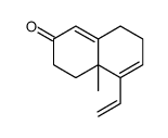 5-ethenyl-4a-methyl-3,4,7,8-tetrahydronaphthalen-2-one Structure