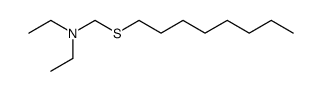 diethyl-(octylmercapto-methyl)-amine Structure