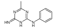 6-METHYL-N-PHENYL-1,3,5-TRIAZINE-2,4-DIAMINE Structure