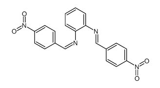 1-(4-nitrophenyl)-N-[2-[(4-nitrophenyl)methylideneamino]phenyl]methanimine结构式