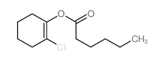 (2-chloro-1-cyclohexenyl) hexanoate结构式