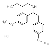 N-[1,2-bis(4-methoxyphenyl)ethyl]butan-1-amine结构式