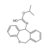 propan-2-yl N-(6,11-dihydrobenzo[c][1]benzothiepin-11-yl)carbamate结构式