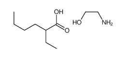 2-ethylhexanoic acid, compound with 2-aminoethanol (1:1) structure