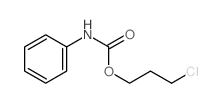 1-Propanol, 3-chloro-,1-(N-phenylcarbamate) Structure