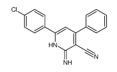 3-Pyridinecarbonitrile, 2-amino-6-(4-chlorophenyl)-4-phenyl-图片