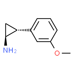 Cyclopropanamine, 2-(3-methoxyphenyl)-, (1S-trans)- (9CI)结构式