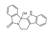 13b-hydroxy-7,8,13,13b-tetrahydro-5H-benzo[1,2]indolizino[8,7-b]indol-5-one Structure