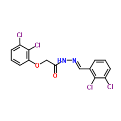 2-(2,3-Dichlorophenoxy)-N'-[(E)-(2,3-dichlorophenyl)methylene]acetohydrazide结构式