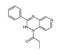 1,2-Dihydro-1-(1-oxopropyl)-3-phenylpyrido(3,4-e)-1,2,4-triazine picture