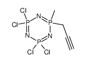 1-methyl-1-(2-propynyl)-3,3,5,5-tetrachlorocyclotriphosph(PV)azene结构式