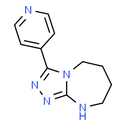 4-{5H,6H,7H,8H,9H-[1,2,4]Triazolo[4,3-a][1,3]diazepin-3-yl}pyridine结构式