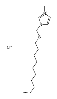 1-(decylsulfanylmethyl)-3-methylimidazol-3-ium,chloride结构式