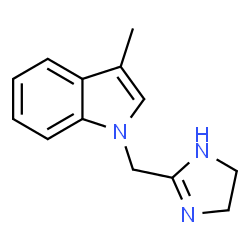 Indole, 1-(2-imidazolin-2-ylmethyl)-3-methyl- (8CI) Structure