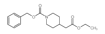 Ethyl N-Cbz-4-piperidineacetate Structure