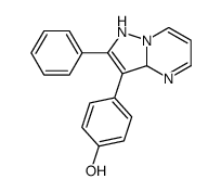 4-(2-phenyl-1,3a-dihydropyrazolo[1,5-a]pyrimidin-3-yl)phenol结构式