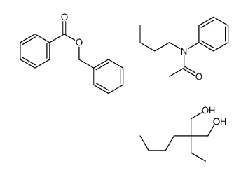 benzyl benzoate,2-butyl-2-ethylpropane-1,3-diol,N-butyl-N-phenylacetamide Structure