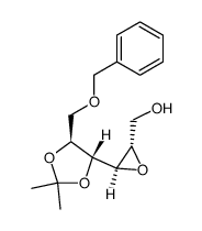 ((2S,3R)-3-((4R,5S)-5-((benzyloxy)methyl)-2,2-dimethyl-1,3-dioxolan-4-yl)oxiran-2-yl)methanol Structure