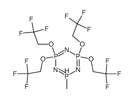 6-methyl-2,2,4,4-tetrakis(2,2,2-trifluoroethoxy)-1,3,5,2l5,4l5,6l5-triazatriphosphinine Structure
