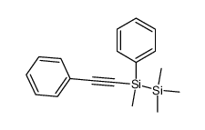 1-phenylethynyl-1-phenyltetramethyldisilane结构式