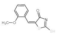 (5E)-2-疏基-5-(2-甲氧基亚苄基)-1,3-噻唑-4(5H)-酮结构式