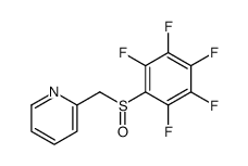 2-[(2,3,4,5,6-pentafluorophenyl)sulfinylmethyl]pyridine结构式