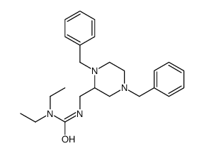 3-[(1,4-dibenzylpiperazin-2-yl)methyl]-1,1-diethylurea Structure