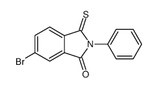 6-bromo-2-phenyl-3-thioxoisoindolin-1-one结构式