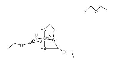 mono-(ethylenediamine)-nickel(II)-bisethylxantate*ether Structure