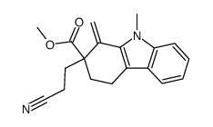 methyl 2-(2-cyanoethyl)-9-methyl-1-methylene-2,3,4,9-tetrahydro-1H-carbazole-2-carboxylate Structure