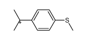2-(4-(methylthio)phenyl)propan-2-ylium Structure