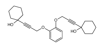 1-[3-[2-[3-(1-hydroxycyclohexyl)prop-2-ynoxy]phenoxy]prop-1-ynyl]cyclohexan-1-ol结构式