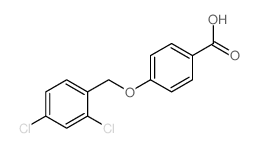 4-[(2,4-Dichlorobenzyl)oxy]benzoic acid Structure