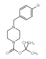 tert-Butyl 4-(4-bromobenzyl)piperazine-1-carboxylate Structure