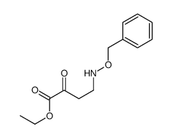 ethyl 2-oxo-4-(phenylmethoxyamino)butanoate结构式