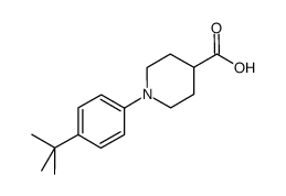 1-(4-tert-butylphenyl)piperidine-4-carboxylic acid结构式